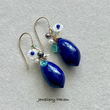 Charger l&#39;image dans la galerie, Afghan blue Lapis lazuli earrings