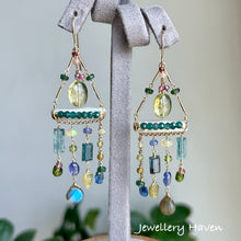 Load image into Gallery viewer, Monet chandelier earrings