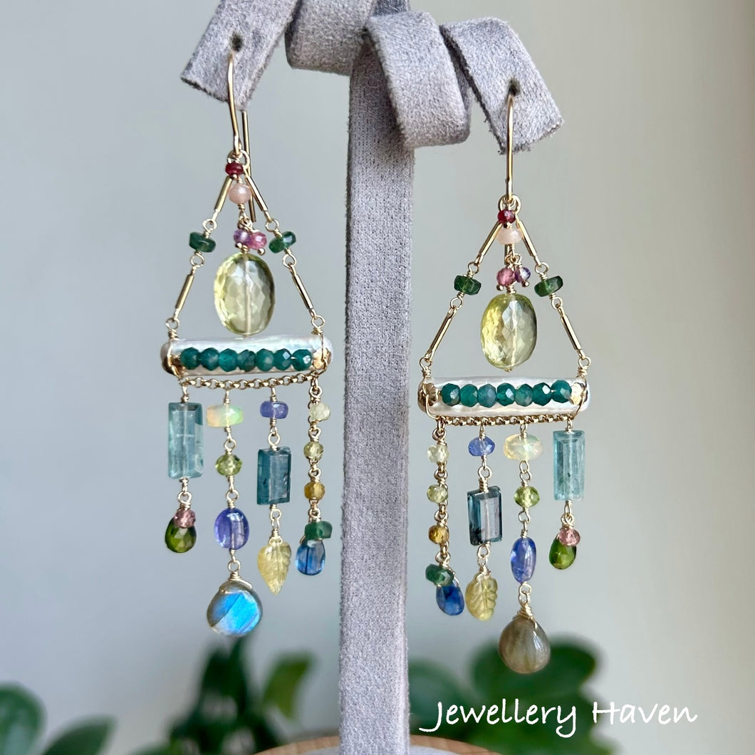 Monet chandelier earrings