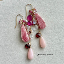 Load image into Gallery viewer, Rhodochrosite earrings