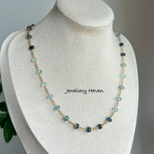 Load image into Gallery viewer, Moss aquamarine necklace