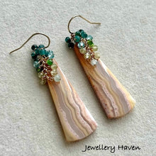 Load image into Gallery viewer, Crazy lace agate earrings