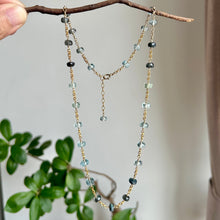 Load image into Gallery viewer, Moss aquamarine necklace