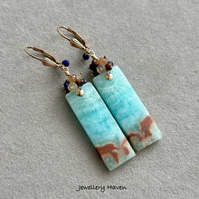 Load image into Gallery viewer, Rectangular Aragonite earrings