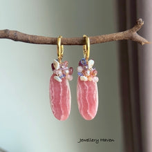 Load image into Gallery viewer, Rhodochrosite earrings