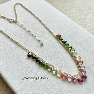 Ombre Tourmaline necklace