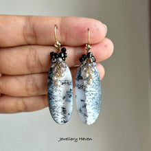 Carica l'immagine nel visualizzatore di Gallery, Dendritic opal earrings