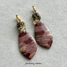 Load image into Gallery viewer, Cherry creek jasper earrings