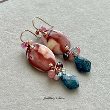 Cargar imagen en el visor de la galería, Mookaite jasper earrings