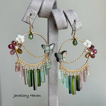 Load image into Gallery viewer, Tourmaline chandelier earrings #4