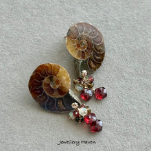 Load image into Gallery viewer, Ammonite stud earrings