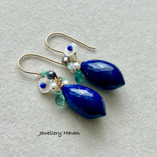 Load image into Gallery viewer, Afghan blue Lapis lazuli earrings