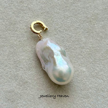 Load image into Gallery viewer, Ombre tourmaline and lustrous baroque pearl necklace