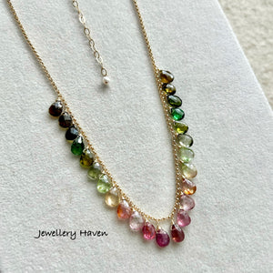 Ombre Tourmaline necklace