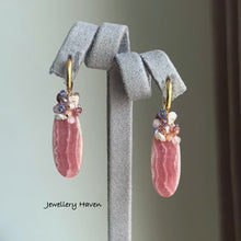 Load image into Gallery viewer, Rhodochrosite earrings