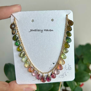 Ombre Tourmaline necklace