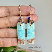 Load image into Gallery viewer, Rectangular Aragonite earrings