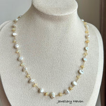 Load image into Gallery viewer, Ethiopian opal and pearl necklace