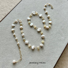 Load image into Gallery viewer, Ethiopian opal and pearl necklace