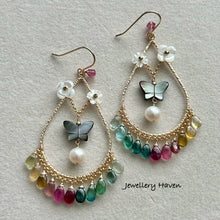 画像をギャラリービューアに読み込む, Tourmaline chandelier earrings #3