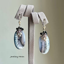 Laden Sie das Bild in den Galerie-Viewer, Dendritic opal earrings (925 silver)