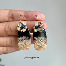Charger l'image dans la galerie, Palm root agate earrings