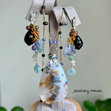 Laden Sie das Bild in den Galerie-Viewer, Dendritic opal pendant necklace