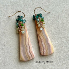 Load image into Gallery viewer, Crazy lace agate earrings