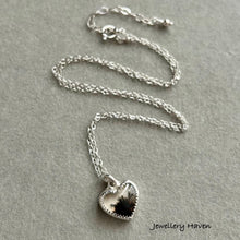 Load image into Gallery viewer, Dendritic agate quartz doublet heart pendant necklace 925 silver