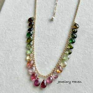 Ombre Tourmaline necklace