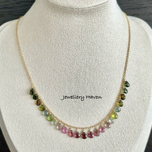 Load image into Gallery viewer, Ombre hue Tourmaline necklace