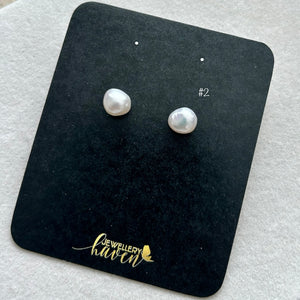 Baby Baroque studs 14k Gold filled