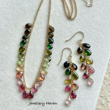 Load image into Gallery viewer, Ombre Tourmaline necklace