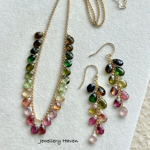 Ombre Tourmaline necklace