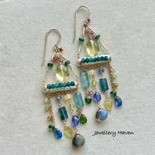 Load image into Gallery viewer, Monet chandelier earrings