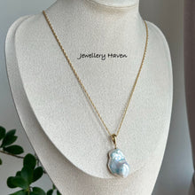 Load image into Gallery viewer, AAA blue overtone Baroque Pearl necklace