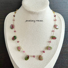 Load image into Gallery viewer, Watermelon tourmaline necklace