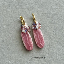 Load image into Gallery viewer, Rhodochrosite earrings
