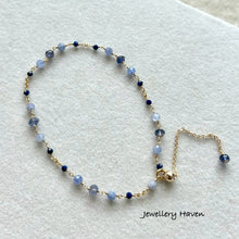 Cargar imagen en el visor de la galería, Tanzanite, iolite and lapis lazuli bracelet