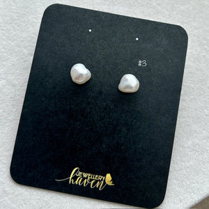 Baby Baroque studs 14k Gold filled