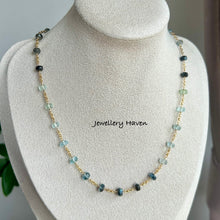 Load image into Gallery viewer, Moss aquamarine necklace