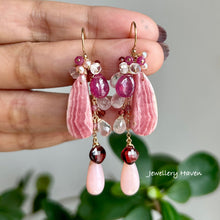 Load image into Gallery viewer, Rhodochrosite earrings