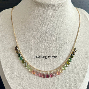 Ombre Tourmaline necklace