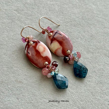 Cargar imagen en el visor de la galería, Mookaite jasper earrings