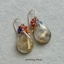 Charger l'image dans la galerie, Golden rutilated quartz earrings