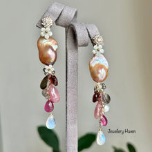 Load image into Gallery viewer, RESERVED for E , Jardin - Peach metallic iridescent baroque pearl #6