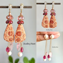 Load image into Gallery viewer, Reserved for June ... Fossil coral earrings #3