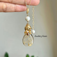Load image into Gallery viewer, Golden rutilated quartz necklace
