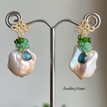 Load image into Gallery viewer, Baroque pearl earrings #1