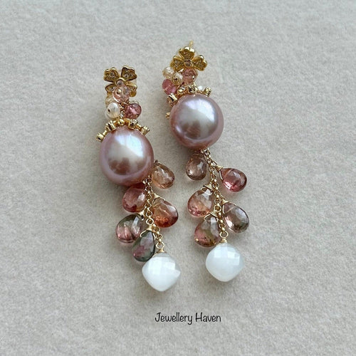 Edison pearl in detachable style earrings #1